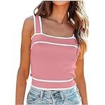 Square Neck Tank Tops for Women 202