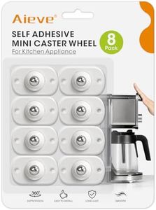 Aieve Appliance Sliders for Kitchen Appliances, 8 Pack Small Appliance Wheels, Self Adhesive Caster Wheels, Appliance Rollers, Mini Swivel Wheels for Countertop Easy Moving