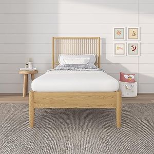 NapQueen 5 Inch, Twin Memory Foam White Mattress for Kids Room/Day-Trundle-Bunk Bed Mattress