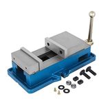 Happybuy 5 Inch ACCU Lock Down Vise Precision Milling Vice 5 Inch Jaw Width Drill Press Vise Milling Drilling Machine Bench Clamp Clamping Vice(5")