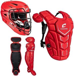 CHAMPRO Optimus MVP Plus Catcher’s Box Set Kit with NOCSAE Standard Certified Headgear and Chest Protector