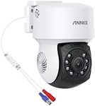 ANNKE Security Camera, 1080P AHD CCTV Home Surveillance Dome PT Wired Cam with 350° pan and 90° tilt, 100ft IR Night Vision, 2MP IP65 Weatherproof Add–On Cam for Indoor/Outdoor Use, Wide Compatibility