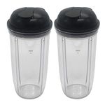 Replacement personal jar 32oz cup and to go lid for Nutribullet Select Blender 1200/NutriBullet PRO 1000 &Blender Combo ZNBF30400Z/ZNBF30500Z (2x 32oz cup with lid)