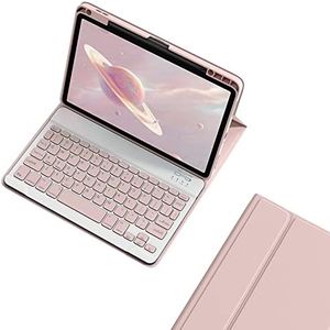 Funda de teclado para iPad Mini de 6ª generación, magnética, desmontable, con soporte de carga para lápiz para iPad Mini 6 2021 (rosa)