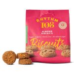 Rhythm 108 Swiss Biscuits Almond Biscotti Share Bag 135g (Pack of 8)