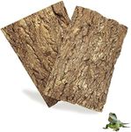 Tfwadmx 2Pcs Cork Terrarium Background 11.8”x7.9” Natural Cork Bark Backdrop Reptile Background Climbing Wall Terrarium Accessories for Lizard,Tortoise,Gecko,Bearded Dragon,Chameleon