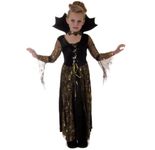 SPIDERELLA VAMPIRE VAMP GIRLS HALLOWEEN FANCY DRESS 7-9 YEARS V37844