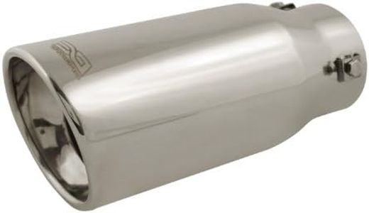 DC Sport EX-1010 Stainless Steel Resonated Slant Cut Bolt-on Exhaust Tip