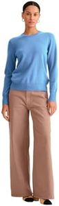 Women's Original Cashmere Crewneck Sweater (US, Alpha, Small, Regular, Regular, Seafoam)