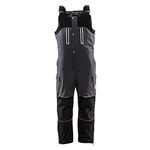 RefrigiWear Men's PolarForce Water-Resistant Warm Insulated Bib Overalls with Performance Flex - Black - XXL