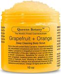 Grapefruit Body Scrub - Moisturizing Jojoba, Aloe Vera & Nourishing Body Oils - Exfoliating Salt Scrub For Body & Face -Win Against Aging, Stretch Marks, Cellulite, Acne & Dead Skin Scars- 10 oz