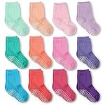 LA ACTIVE Non Slip Grip Ankle Boys and Girls Socks for Babies Toddlers and Kids