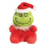 Aurora, 15591, The Grinch Official Merchandise Santa Palm Pal, Soft Toy, Red & Green