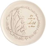 Grasslands Road 476023 For Unto Us A Child is Born Plate Ceramic, 8.5 x 8.5 inch