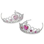 Rhode Island Novelty Tiaras with Heart Stones (12 Pack)