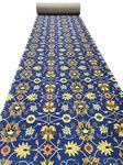 Indian Carpet and Arts Floral Printed Floor Mat - Red Carpet Design for Stunning Floors - Perfect for Home, Office, Events, Function and More 5x150 Feet