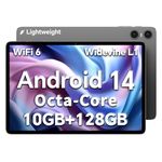 TECLAST P30T Android 14 Tablet, 10.1 inch Tablet Octa-Core 10(4+6) GB+128GB(TF 1TB) Android Tablet, HD IPS Lightweight Tablet WiFi 6, Widevine L1/6000mAh/GMS/2+5MP/Face ID/Metal Body - 2024