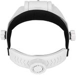 Helmet Magnifier, 3 LED Head Magnifying Glass Battery Powered for Watch Repair for Reading for for Eyelash Beauty