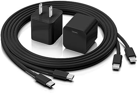 LYBFZ 2Pack iPhone Charger 3FT [MFi Certified] USB C to Lightning Cable 3FT with USB C Wall Charger Block Compatible with iPhone 14/13/12/11 Pro Max,Mini,Pro/XR/iPad -Black