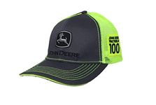 John Deere Mens 100 Year Anniversary Classic Logo Cap-Charcoal