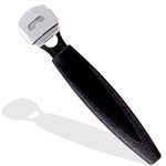 TRITON Stainless Steel Foot Callus Shaver for Pedicure, Dead Skin Remover, Corn Cutter for Removing Solid n Cracked Skin, Heel Razor with Handle_Black