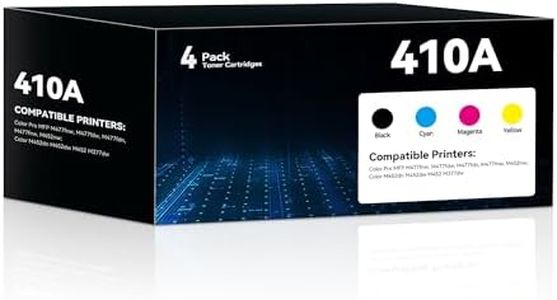 410A Toner Cartridge 4-Pack Compatible for HP 410A 410X MFP M477fnw Toner