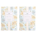 Greenleaf 2x BELLA FREESIA Large Scented Sachet Bag, Drawer Fragrance Wardrobe Air Room Freshener for Living Room Bedroom Bathroom Laundry Basket - Notes of Freesia Blooms, White Tea, Citrus, Amber