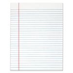 TOPS The Legal Pad Legal Pad, 8-1/2 x 11 Inches, Gum-Top, White, Legal/Wide Rule, 50 Sheets per Pad, 12 Pads per Pack (7523)