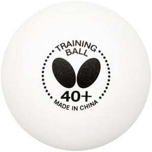 Butterfly 40+ Training Table Tennis Ball - White, 40mm Training Balls - Box of 120-40+ Training Balls are Comparable to a Three-Star Ball