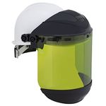 Sellstrom S31202 Electric Level II 9.9 Cal Arc Flash Complete Faceshield Unit with White Six Point Suspension Hard Hat (Hard Hat Included)