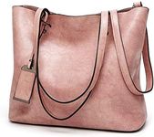 ALARION Women Top Handle Satchel Handbags Shoulder Bag Messenger Tote Bag Purse, 1-pink, Medium