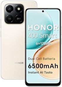 HONOR 400 Smart 4G Smartphone Dual SIM NFC Android 15, 6+128GB, 108MP+2MP con Pulsante AI Telefono, 6500mAh Dual Cell Batteria, 6.77 Pollici 120 Hz Comfort Display, 5 stelle SGS&IP65, Desert Gold