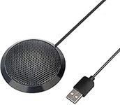 GABCHI USB Microphone for Meeting Business Computer PC, Laptop,Desktop,Mac & Macbook, Portable Table for for Online Chatting, VoIP Calls, Online Meeting, Video Conference(Black)