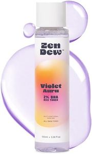Violet Aura 2% BHA Rice Toner – Leave-On Liquid Exfoliant for All Skin Types | Hydrating, Pore-Minimizing, Brightening, Clears Blemishes, Smooths Fine Lines, Alcohol-Free, Vegan Daily Skincare