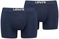 Levi's Men's Solid Basic Boxers, Navy, S