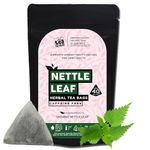 the tea trove Organic Nettle Leaf Tea Bags - 40 Eco-Friendly Stinging Nettle Tea Bags In Resealable Pouch Raising Hemoglobin & Joint Health, Caffeine Free Tea | Pack Of 1, 48 Grams, Herbal Tea