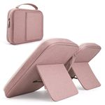 CITYCHASE Bible Covers for Women & Girls, Bible Case Carrying Tote Bag with Book Stand, Bible Bag with Handle, Zipper and Multi-Pockets for Scripture Study Bible Protector, Pink（Patent Design）