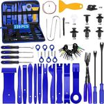 159Pcs Trim Removal Tool,Car Panel Door Audio Trim Removal Tool Kit,Auto Clip Pliers Fastener Remover Pry Tool Set Include Car Plastic Pry Tool,Panel Clip Removal Pliers and Storage Bag