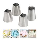 4Pcs X-Large Piping Tips Set, Stain