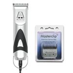 MASTERCLIP Golden Retriever Dog Clippers, Mains Powered Professional Grooming Set with 2 x Premium A5 Blades (10 & 4 Skip), Ideal for Clipping Dogs with a Dense, Double Coat