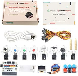 ELECFREAKS microbit Tinker Kit for Kid Micro:bit Sensor Starter Kit with 35 Projects, DIY Programming STEM kit with Basic Coding Electronics Modules and Wiki Tutorial(Without Micro:bit)