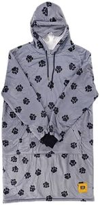 Big Blanket Co Hideout Hoodie Paws | Oversized Wearable Blanket Hoodie | Soft Sherpa-Lined Hoodie Blanket for Adults | One Size Fits All
