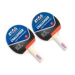 Stag Iconic Challenger Professional Table Tennis (T.T) Set - Table Tennis Rackets and T.T Balls Included| All-in-One Ping Pong Paddle Playset - Table Game Accessories