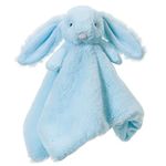 Apricot Lamb Stuffed Animals Light Blue Bunny Rabbit Comforter Blanket Security Blanket Infant Nursery Character Blanket Luxury Snuggler Plush Baby Lovey(Light Blue Bunny, 13 Inches)