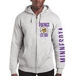 Junk Food x NFL - MVP Zip Hoodie - Unisex Adult Hooded Sweatshirt for Men and Women - Officially Licensed NFL Apparel