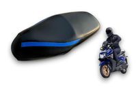 RAY ZR 125 FI BS6 Scooter SEAT Cover,Blue Black SEAT Cover,Water Proof SEAT Cover,PU Leather SEAT Cover Blue Black