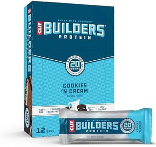 Clif Bar Builder's Bar, Cookies and Cream, 70ml Bars, 12 Count by Clif Bar