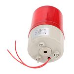 VBESTLIFE 220V Red LED Warning Light Rotating Flashing Industrial Signal Alarm Tower Lamp Buzzer 100db