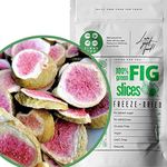 Freeze Dried Figs Slices | 100% Natural | No Added Sugar | Gluten Free Healthy Snack, Cake Decoration, Smoothie | Dry Figs Raw Freeze Dried Snack | Fresh Figs Dried to Perfect Fig Snack | ZingyZoo