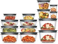 Rubbermaid 28-Piece Clear/Grey Food